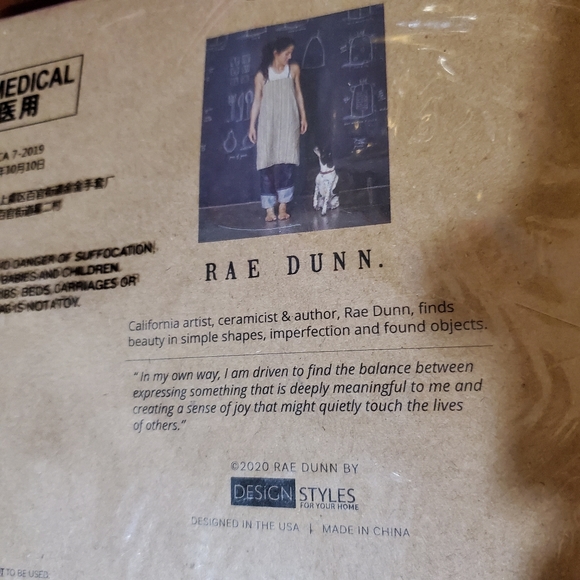 2 Rae Dunn Black Fashion Face Masks Imagine Dream - Picture 2 of 2